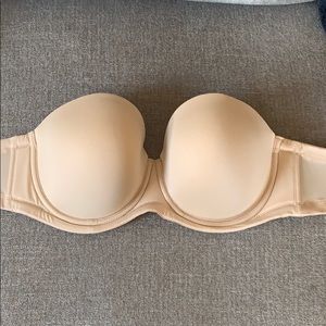 Nude Wacoal strapless bra